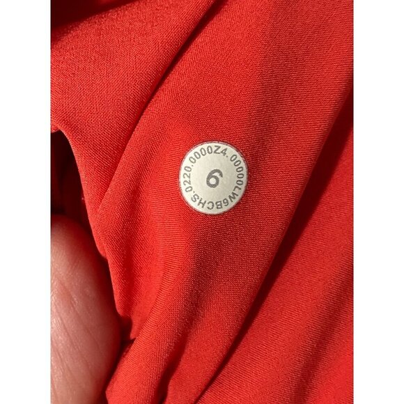 Lululemon Your True Trouser High Rise Crop Red-sz 6 - Picture 3 of 11